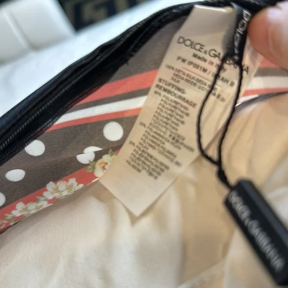 DOLCE & GABBANA FOR DJ KHALED NEW NWT LION FLORAL DOT ACCENT THROW PILLOW - Picture 11 of 13